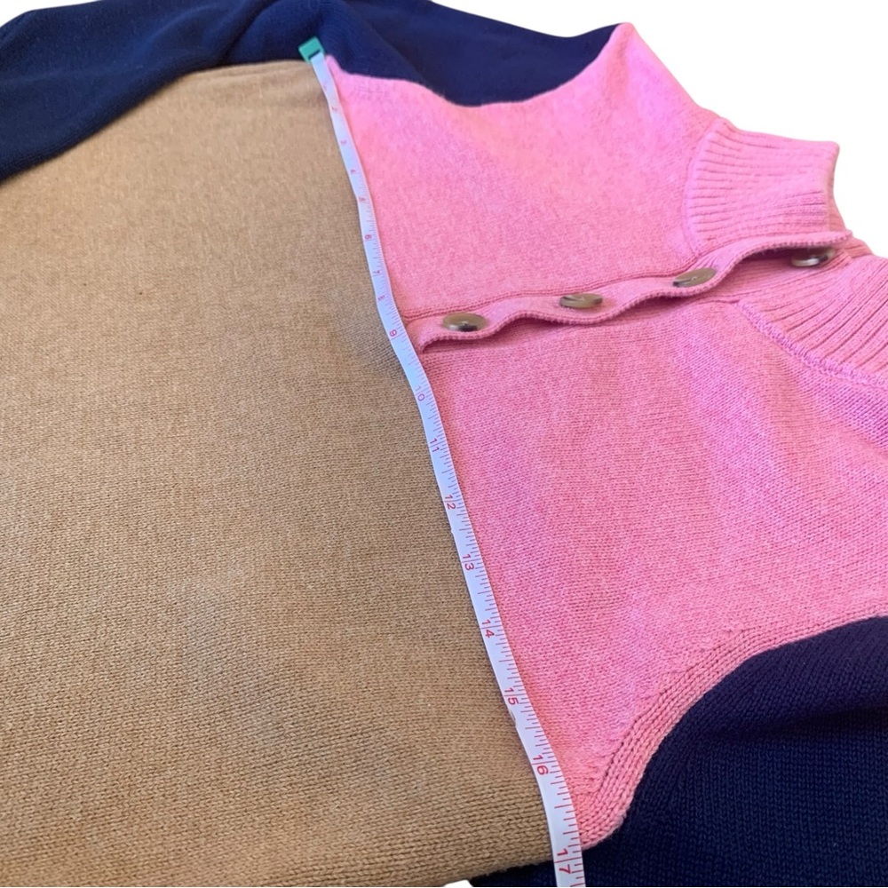 J.Crew Colorblock Sweater XS Preppy Coastal Country Club Golf Tennis Pullover - Picture 9 of 12